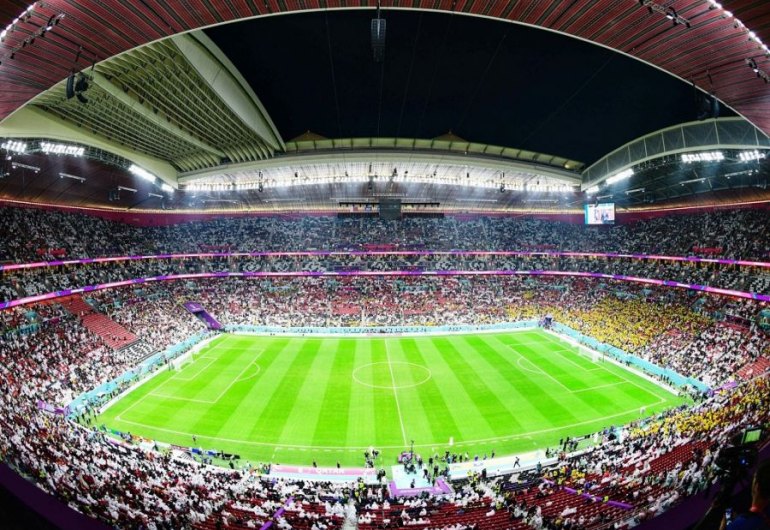 Stadion - Katar - Fotbal - Ilustracka